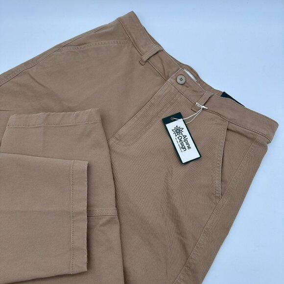 Alpine Design Pants - Alpine Design Women's Barrel Leg High‎ Rise Cropped Pant, Size 10, Sahara Sand